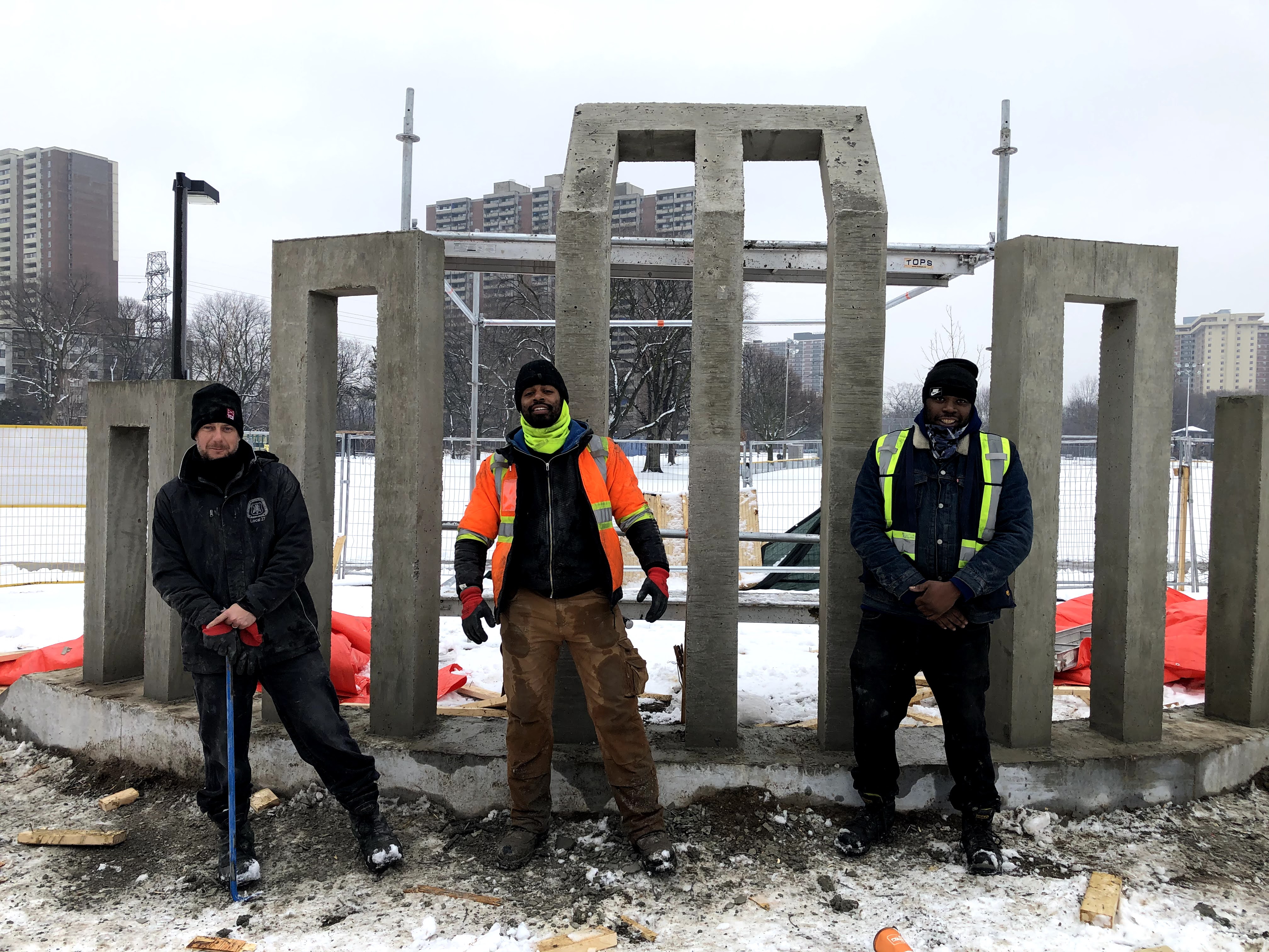 Shahid Minar Monument - Foundation Work